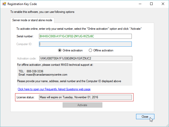 Activation article 4 successful activation