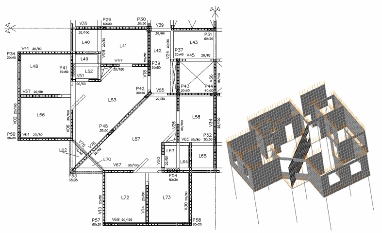 NUMERICAL PROCEDURE FOR EVALUATING THE INTERACTION  BETWEEN MASONRY AND REINFORCED CONCRETE STRUCTURES