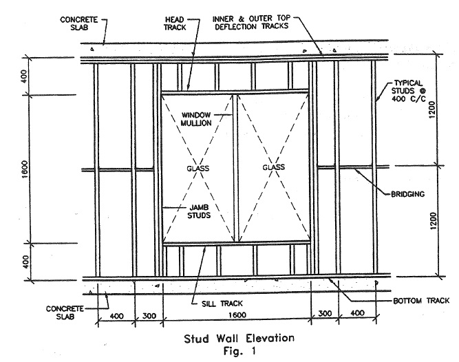 MASONRY VENEER WITH STEEL STUD STRUCTURAL BACKING