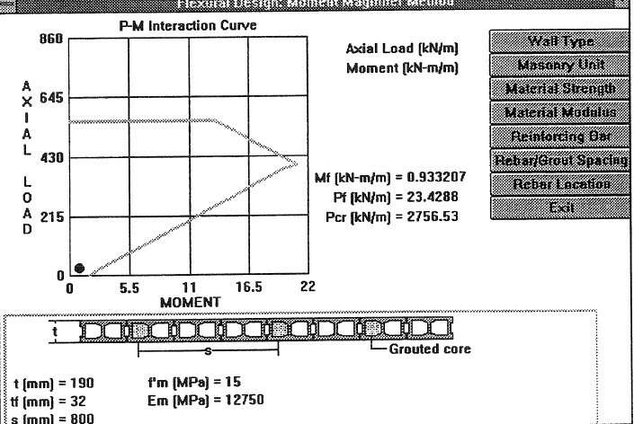 LIMIT STATES DESIGN OF MASONRY STRUCTURES BASED ON CSA S304.1 USING MICRO-COMPUTERS