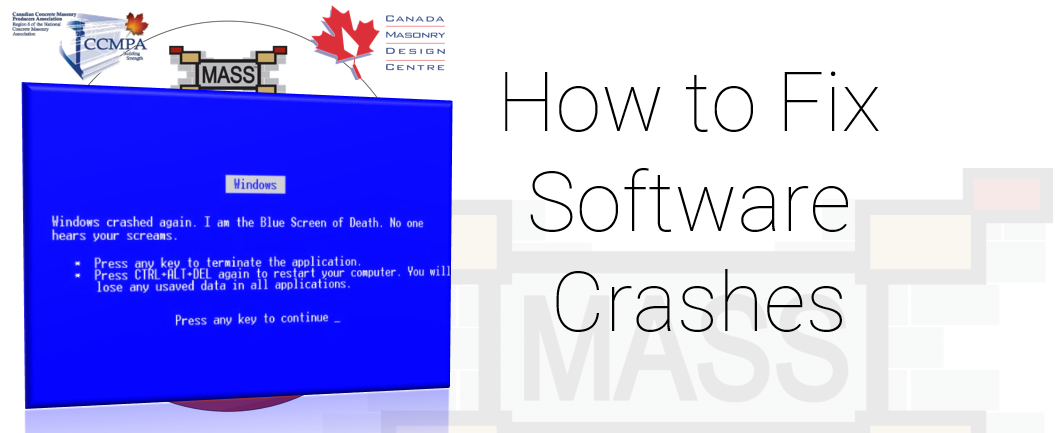 What to do about MASS software crashes
