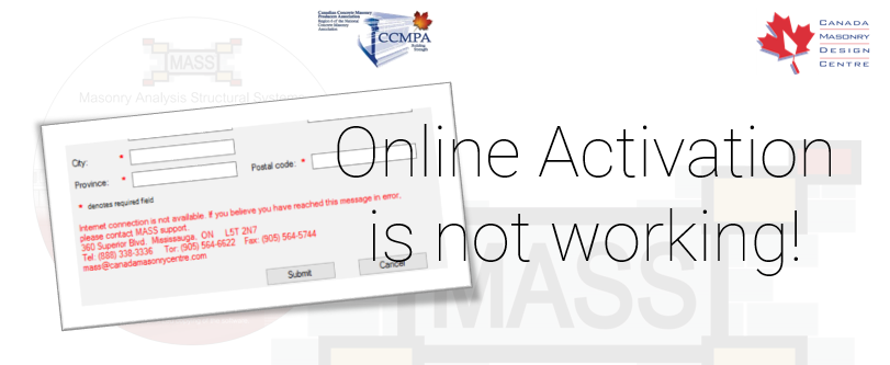 Help! Online Activation is not working