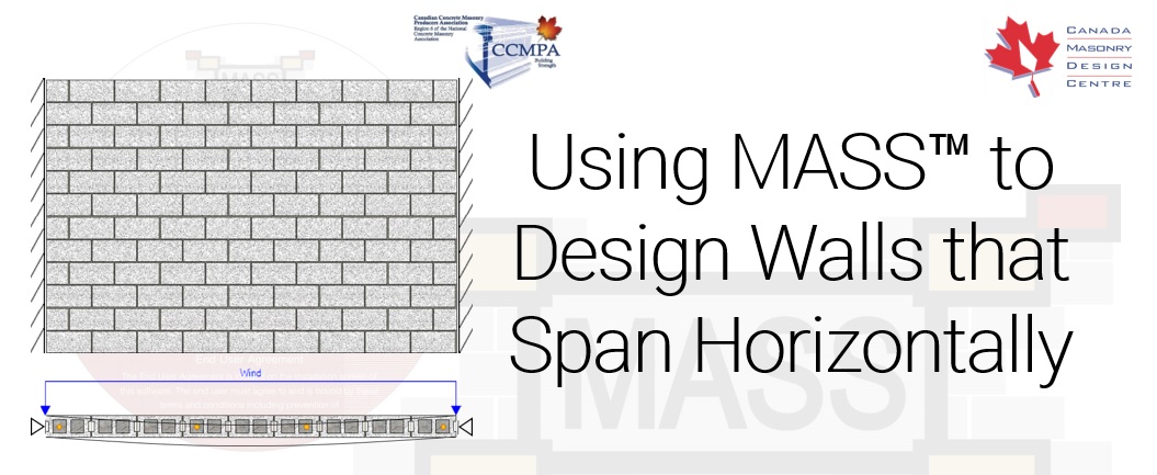 How to use MASS to Design Walls that Span Horizontally