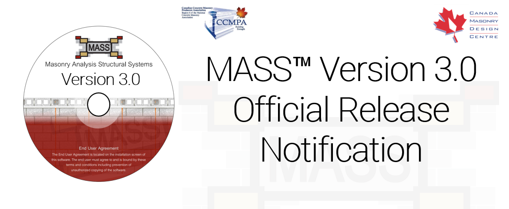 Official Release of MASS Version 3.0 brings current Codes and Standards to a Familiar Software Interface