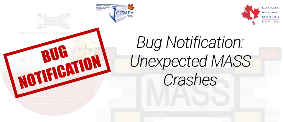 MASS Bug Notification: Software Crashes Unexpectedly