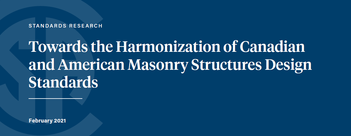 New report provides insight into potential harmonization of Canadian and American Masonry Design Standards