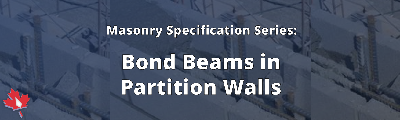 Bond Beams in Partition Walls