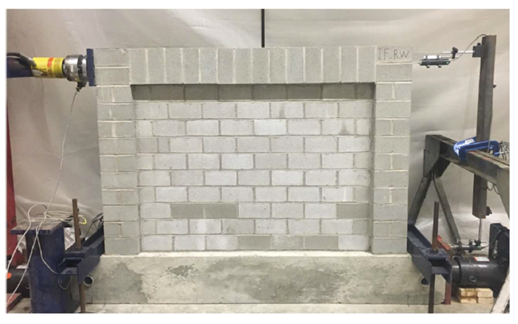 EXPERIMENTAL STUDY OF AN ALL-MASONRY INFILLED FRAME SYSTEM UNDER IN-PLANE LATERAL LOADING