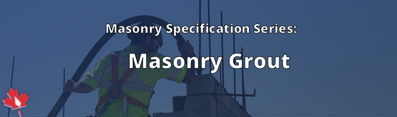 masonry grout banner