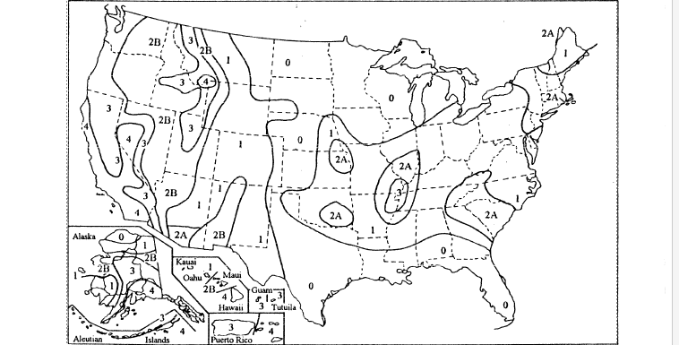 SEISMIC ZONES CONFORMING TO NAFTA